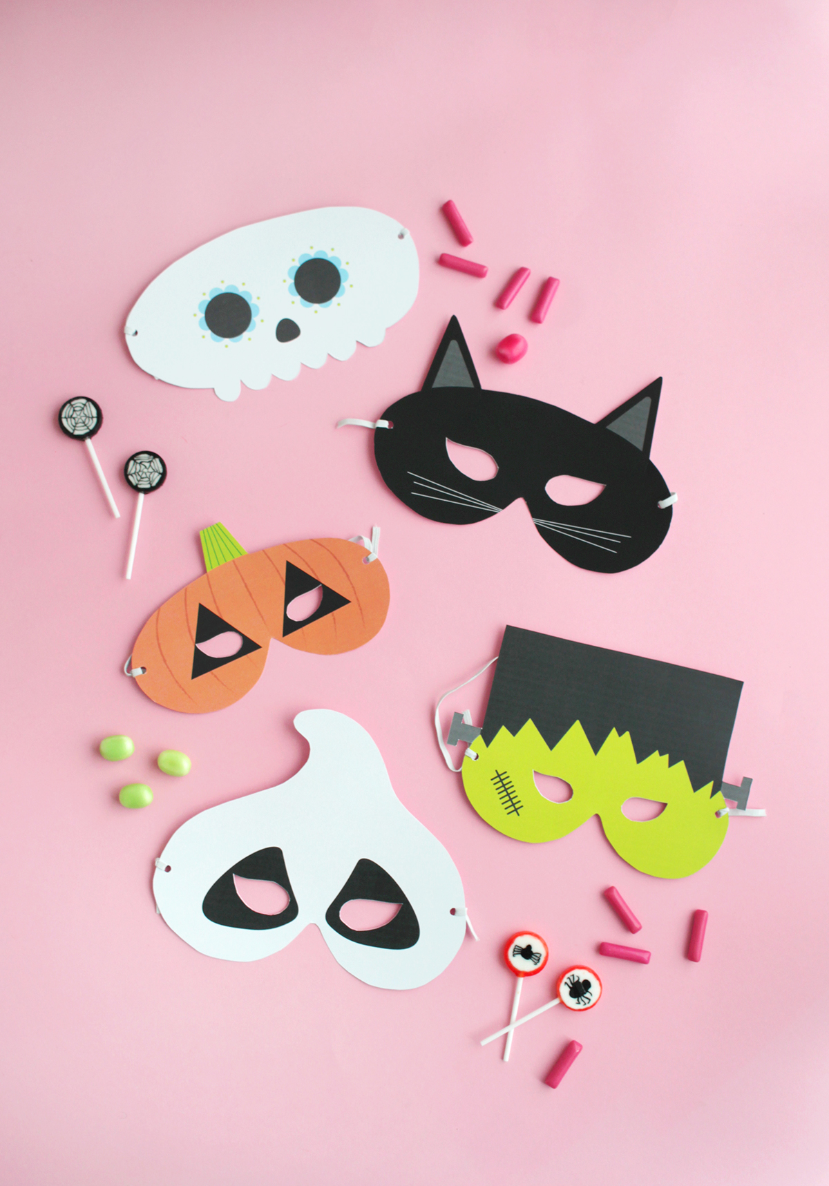 Gratis Printable: Halloween Masken